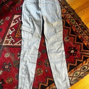 White House Black Market Light Gray Cargo Pants